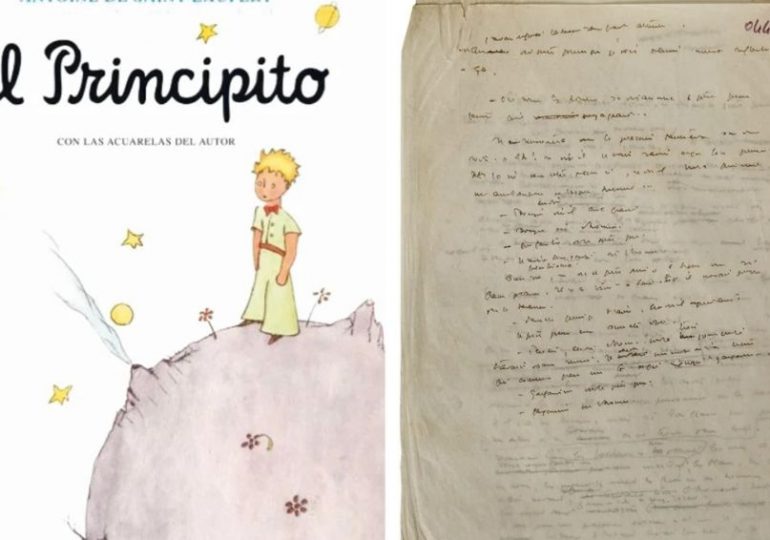 Francia expone por primera vez el manuscrito de El Principito