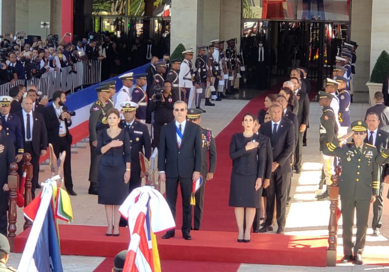 Presidente Abinader llega al Congreso Nacional para su segunda rendición de cuentas