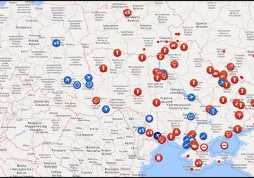 Crean mapa "on line" para seguir el conflicto entre Rusia y Ucrania en tiempo real