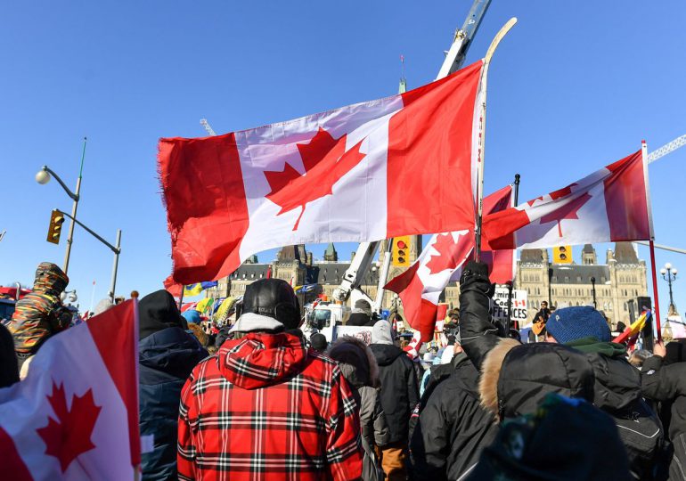 Nuevas manifestaciones contra las restricciones sanitarias en Canadá