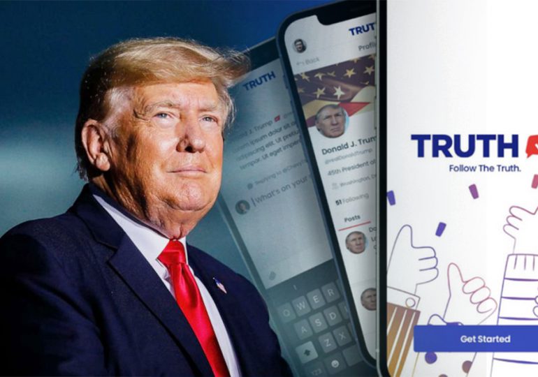 La red "Truth Social" de Donald Trump debuta esta semana