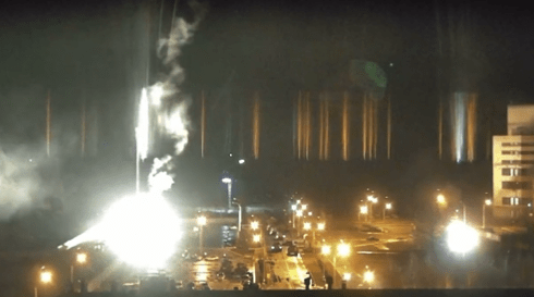 Incendio en una planta nuclear de Ucrania tras bombardeo ruso