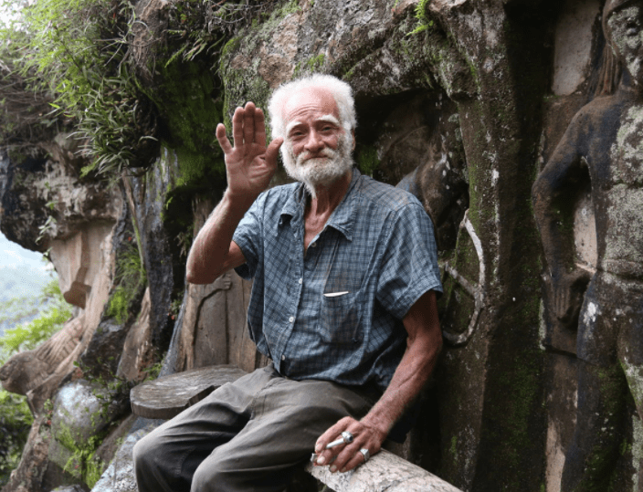 Un ermitaño ha esculpido  unas 3.000 figuras en montañas de Nicaragua