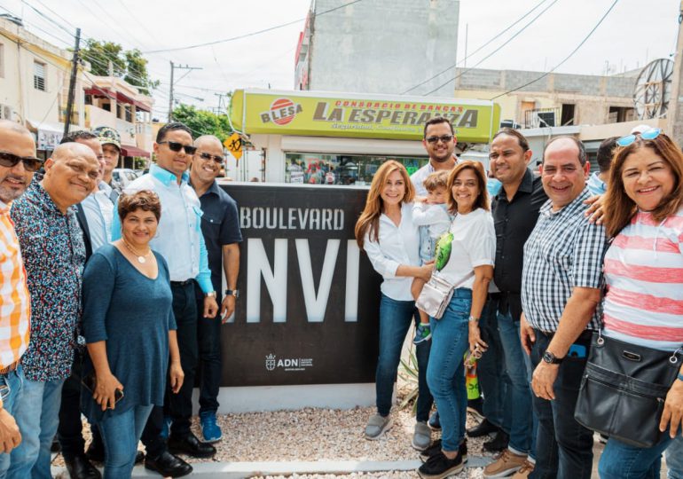 Residentes del INVI reciben con alegría nuevo bulevar entregado por alcaldesa Carolina Mejía