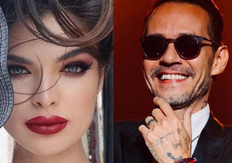 Marc Anthony besa a Miss Paraguay Nadia Ferreira, se sospecha de un romance