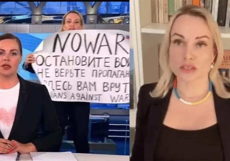 Periodista rusa que protestó en televisión contra la guerra puede ser condenada a 15 años