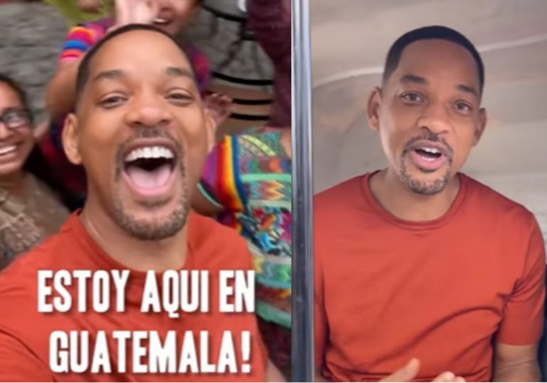 Will Smith se divierte en las calles de Guatemala