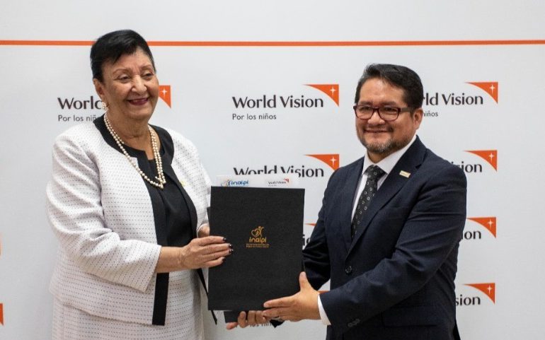 World Vision República Dominicana e INAIPI firman acuerdo para el desarrollo de iniciativas en favor de la niñez vulnerable