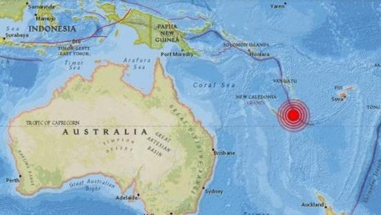 Un sismo de magnitud 6,8 sacude el este de Nueva Caledonia en el Pacífico