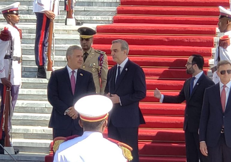 Presidente Abinader recibe a su homólogo de Colombia Iván Duque