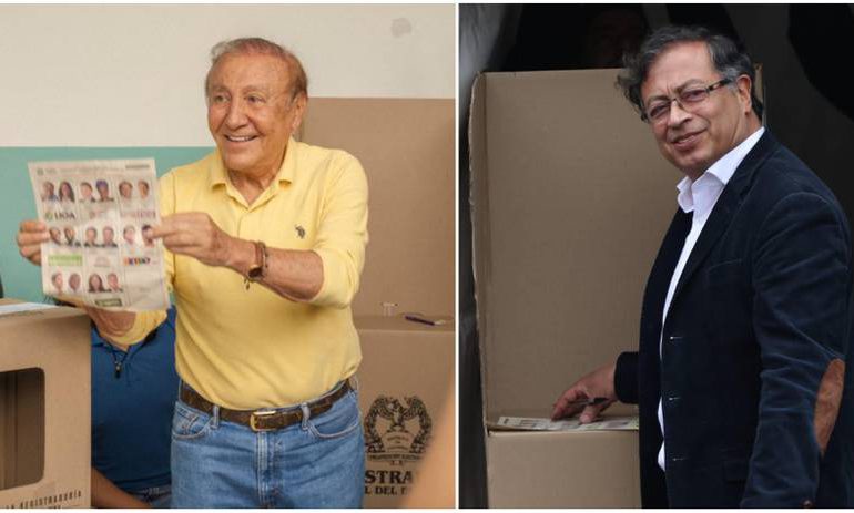 Petro y Hernández irán a segunda vuelta para las elecciones presidenciales de Colombia