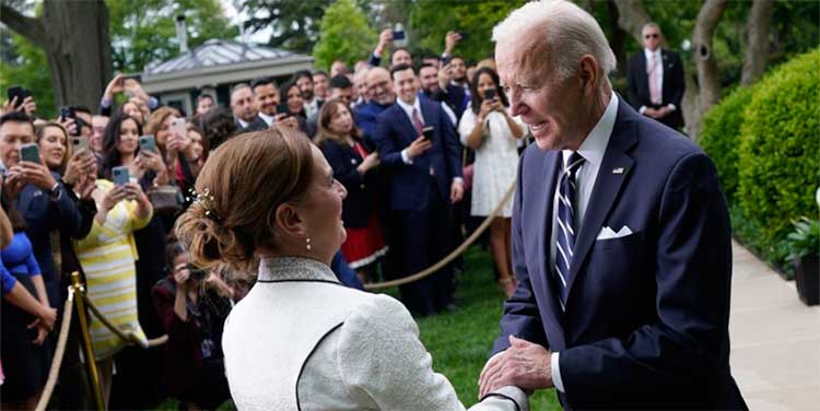 Los Biden celebran el Cinco de Mayo con la primera dama de México