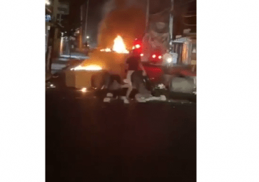 Es falso vídeo que circula sobre moradores incendiando oficina de Edenorte