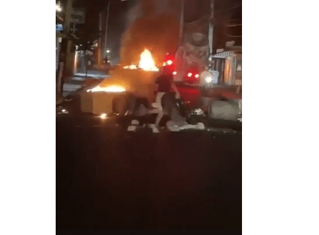 Es falso vídeo que circula sobre moradores incendiando oficina de Edenorte