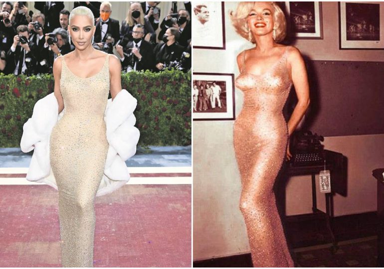 Kim Kardashian recibe críticas tras desfilar con el vestido de Marilyn Monroe