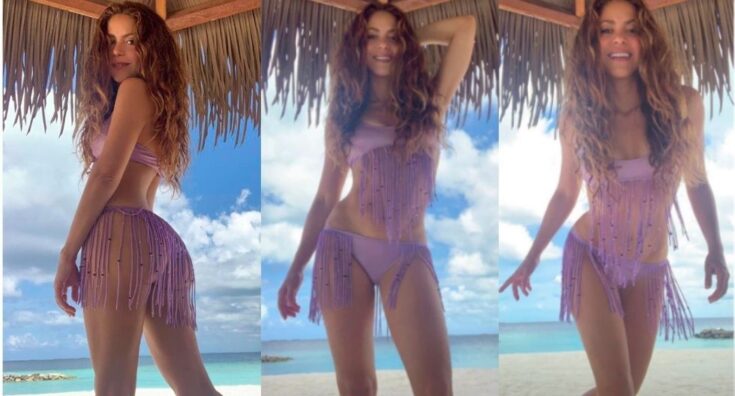 Shakira presume bikini en playas de México