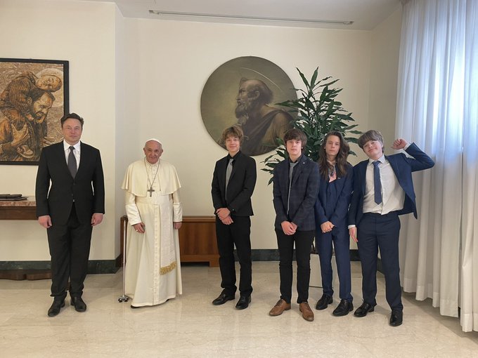 El papa Francisco se reunió con Elon Musk