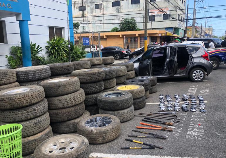 Policía asesta golpe contundente contra el robo de neumáticos
