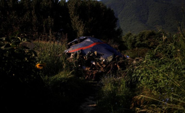 Avión que transportaba municiones militares se estrelló en Grecia, todos los tripulantes murieron