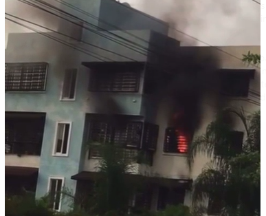 VIDEO|Se registra incendio en apartamento del Residencial Labrador de San Isidro
