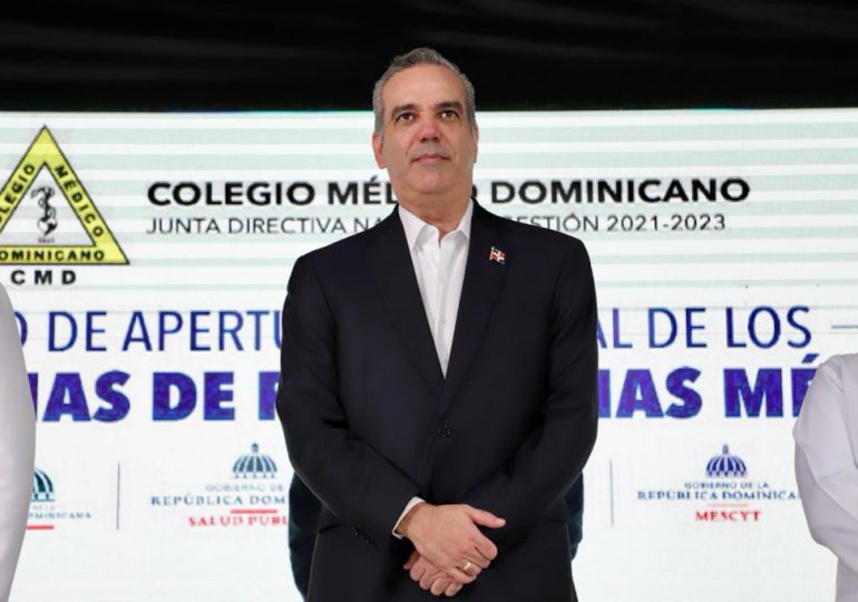 Presidente Abinader: "Su gobierno trabaja para darles salud a todos los dominicanos”