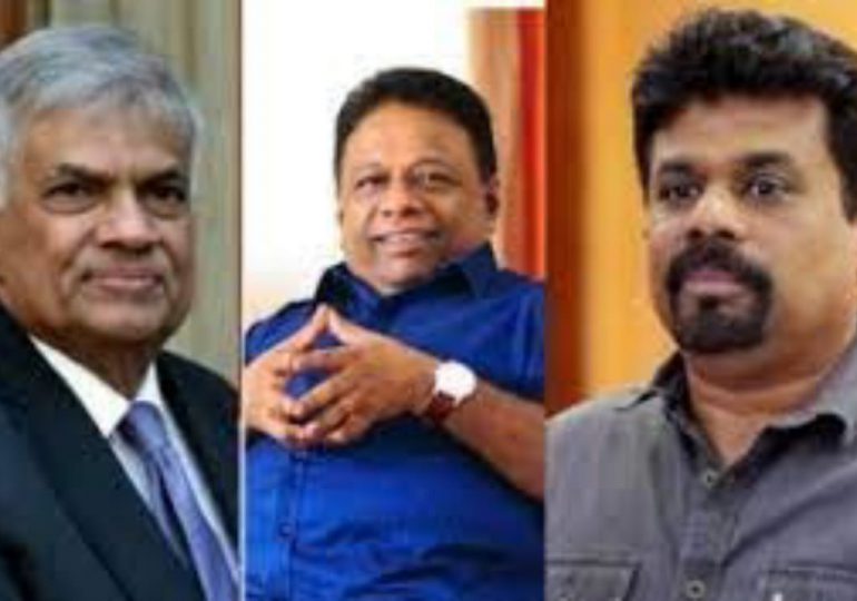 Tres candidatos disputarán la presidencia de Sri Lanka