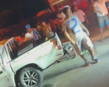 VIDEO| Se registra accidente en el kilómetro 24 de la Autopista Duarte