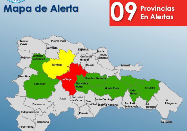 COE: Provincia La Vega esta en alerta roja por inundaciones