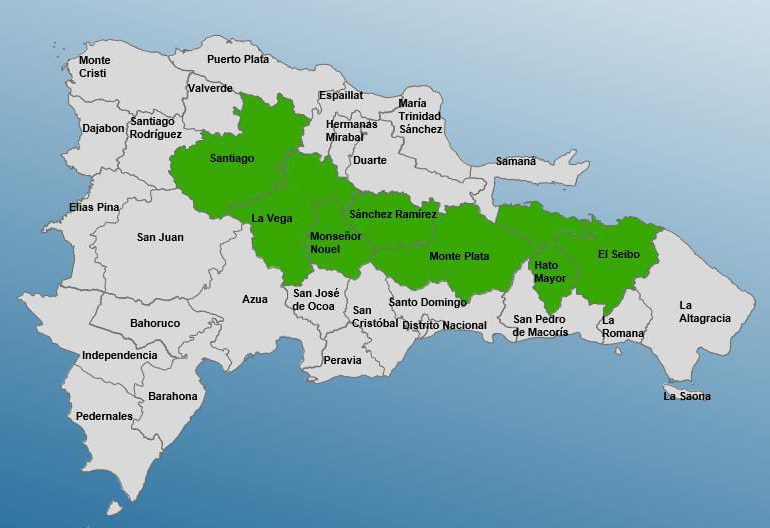COE mantiene siete provincias en alerta verde