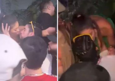 VIDEO| Bad Bunny se da apasionado beso con una fan en una discoteca