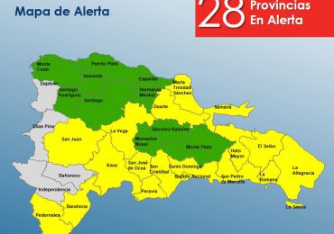 COE: 28 provincias en alerta por depresión tropical número 9
