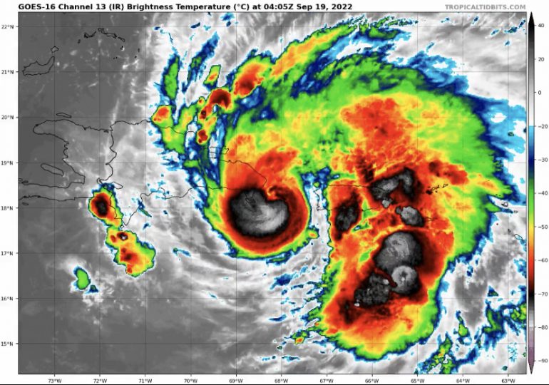 Huracán Fiona toca suelo de RD por Cabo San Rafael, La Altagracia