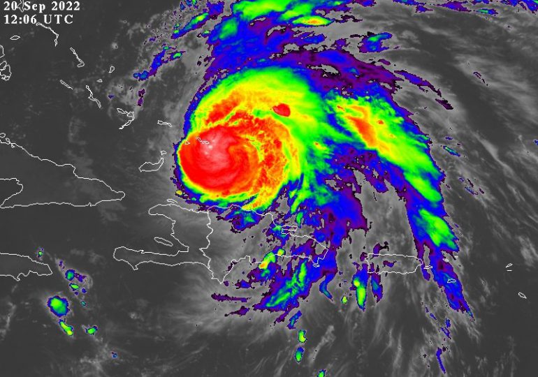 Onamet: Huracán Fiona se mueve hacia la parte norte y noroeste del país a unos 17kph