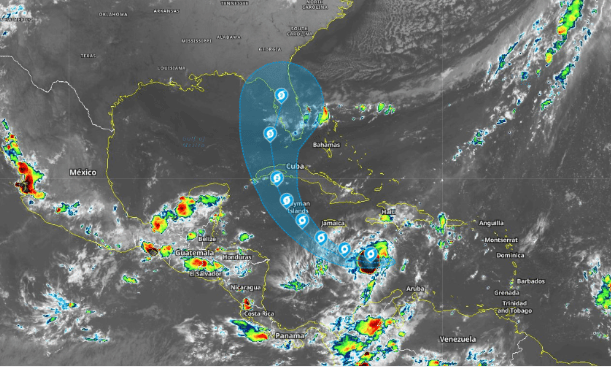 La depresión #9 se intensifica a tormenta tropical Ian