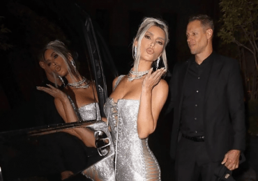 VIDEO | Momentos incómodos que vivió Kim Kardashian con vestido deslumbrante de Dolce & Gabbana