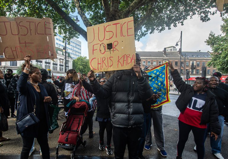 Protesta en Londres por un hombre negro muerto tras disparo policial