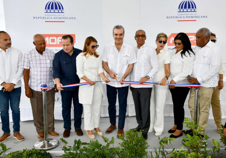 Abinader y MOPC inauguran obras en Puerto Plata
