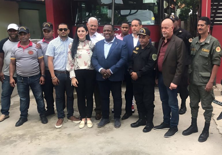 Consulado dominicano en Ouanaminthe-Haití inaugura obra en el cuerpo de bomberos de Dajabón