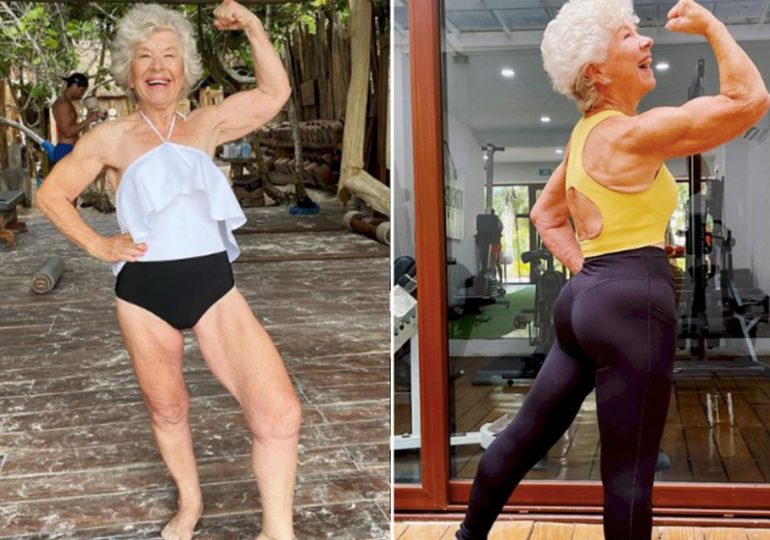 Mujer de 75 años se hace influencer fitness e impacta a todos con su tonificado cuerpo