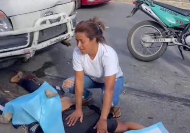 VIDEO | Joven muere en accidente de tránsito en av. Juan Bosch de Santiago