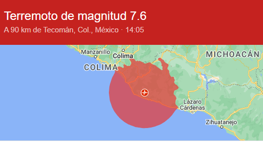 Potente sismo sacude a México en aniversario de dos devastadores terremotos
