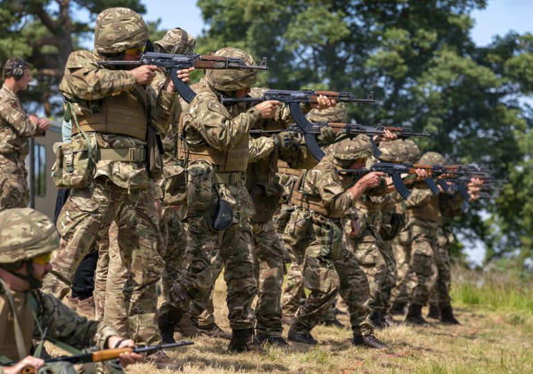 El ejército británico forma a reclutas ucranianos en Inglaterra