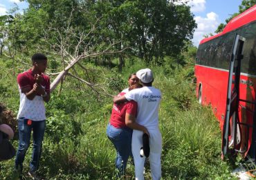 Video | 18 heridos tras accidente de tránsito múltiple en Higüey