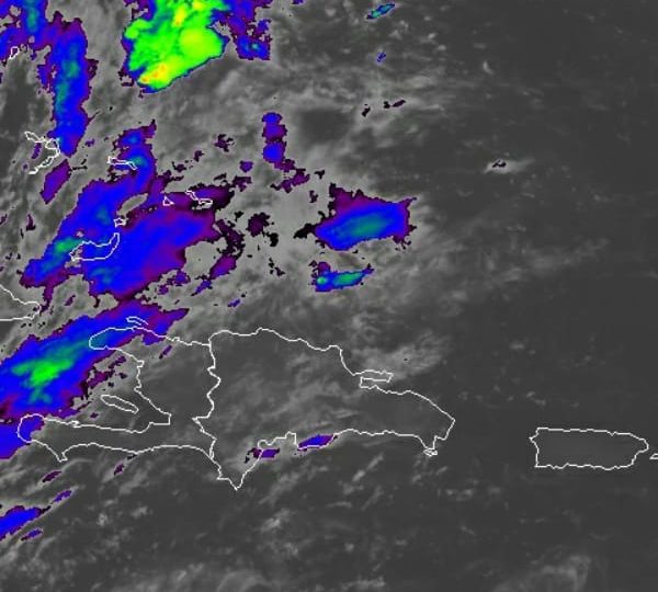 Vaguada y onda tropical provocarán aguaceros moderados en diferentes provincias