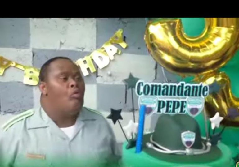 Video|DIGESETT celebra el cumpleaños del “Comandante Pepe” un joven con síndrome de down que forman parte de esa entidad