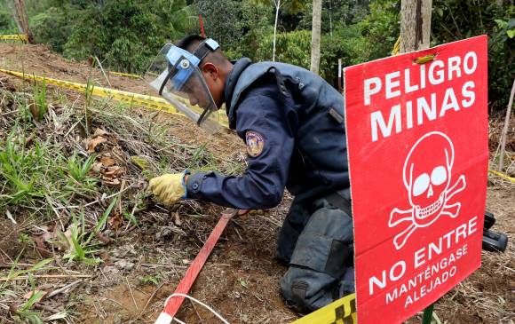 Militares de Ecuador hallan más de 750 minas antipersonas en frontera con Colombia