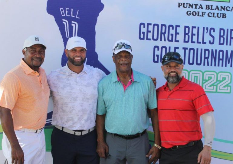 Polanco y Linares ganan torneo de golf de George Bell; Albert Pujols hizo saque de honor