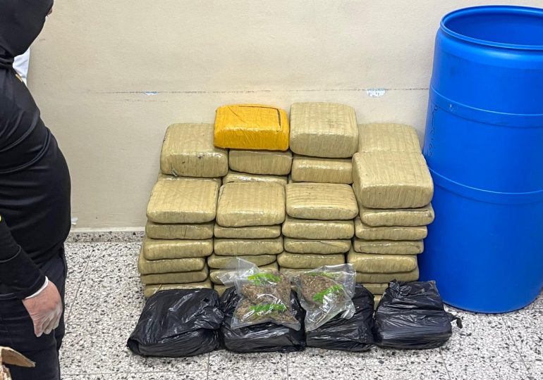 VIDEO|Ocupan 69 paquetes de presunta marihuana en Santiago y detienen a una persona