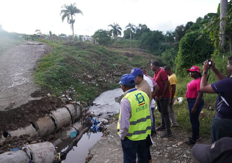 El INDRHI inspecciona daños causados por lluvias en Pantoja, Palmarejo y Pedro Brand