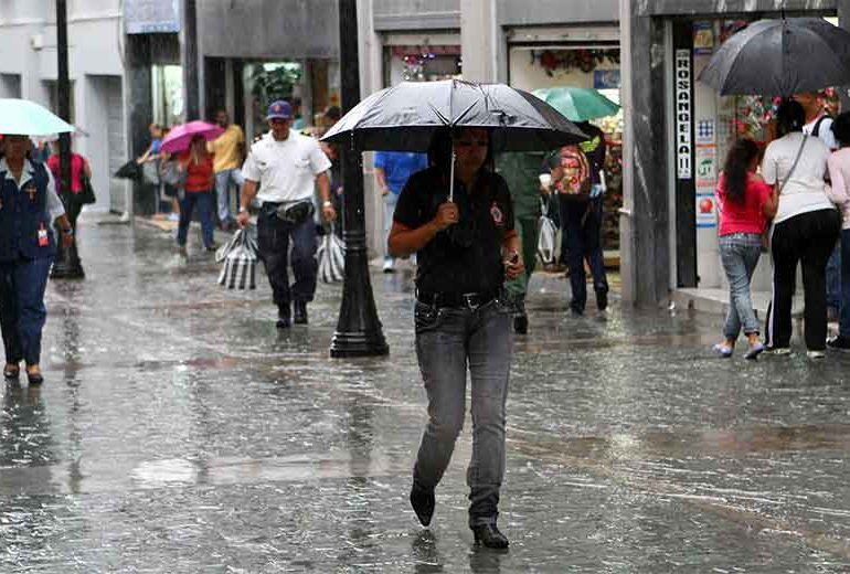 ONAMET pronostica lluvias ocasionales durante la tarde